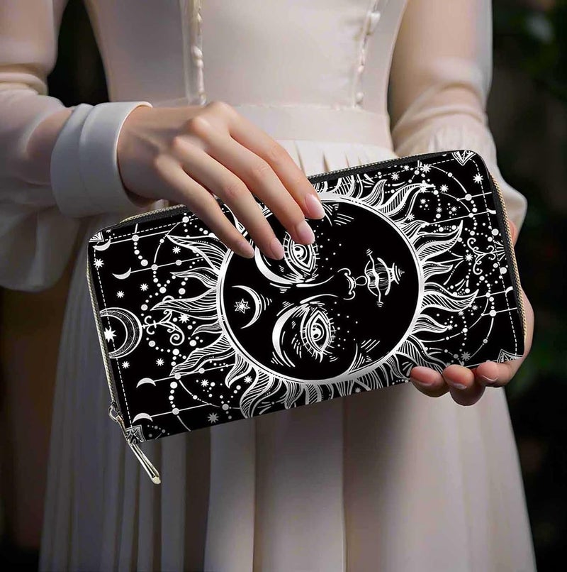 FQTBCEARI Hummingbird Flower Print Women Large Capacity Wallet PU Leather Zipper Clutch Purse for Smart Phone/Card/Coin/Cash - Image 5